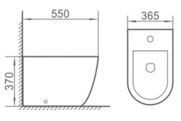 Фото Биде подвесное Boheme Nero (962) черный