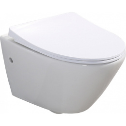 Инсталляция BelBagno с безободковым унитазом BelBagno Alpha BB300CHR, сиденье микролифт