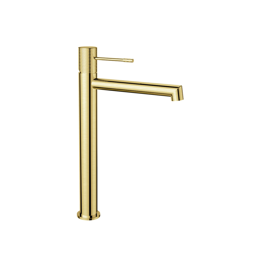 Фото Смеситель для раковины Vincea Desire (VBF-1D2BG) золото брашированное