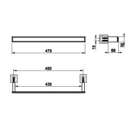 Полотенцедержатель Gessi Eleganza (46500#031) хром