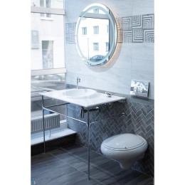 Раковина с консолью, зеркалом и смесителем Vitra Istanbul (4519B403-6142/61275/A42304)