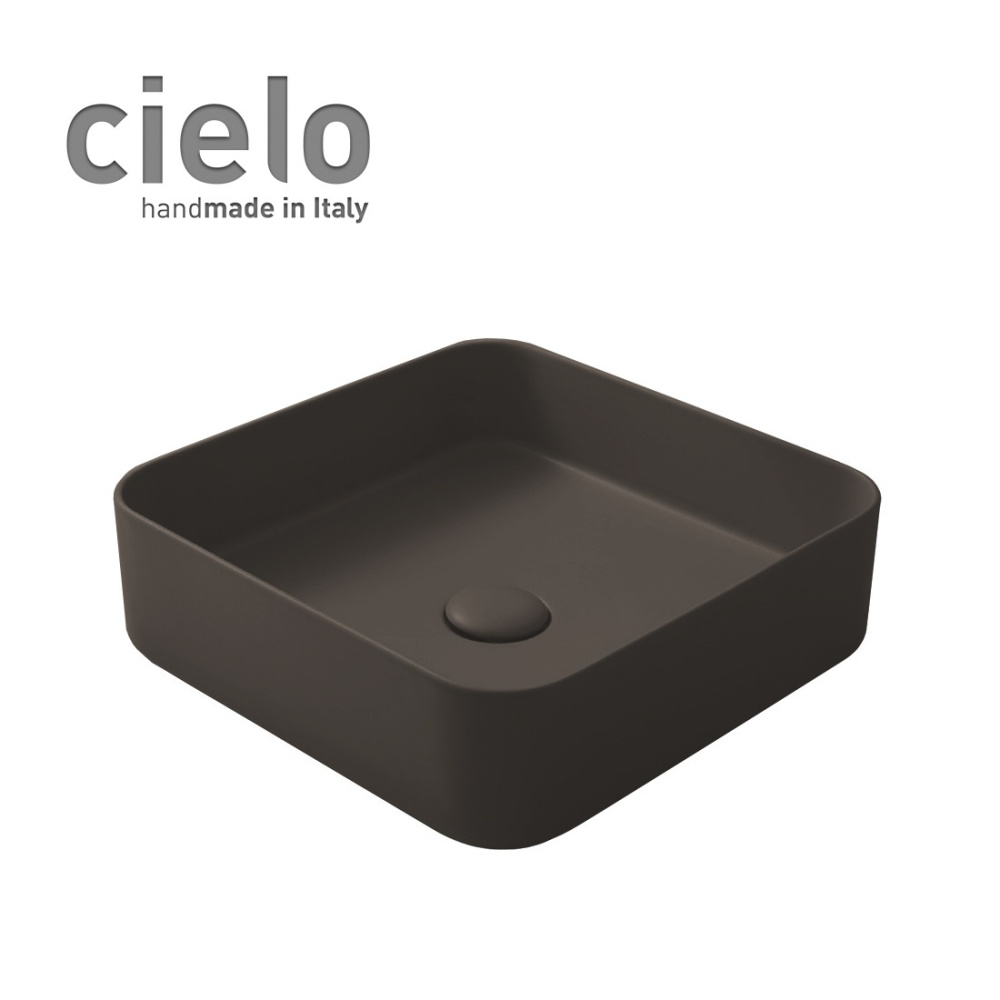 Ceramica CIELO Shui Comfort SHCOLAQ40 FN - Раковина накладная на столешницу 40 * 40 см (Fango)
