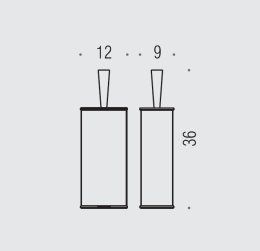 Ершик Colombo Khala B9405.000, хром