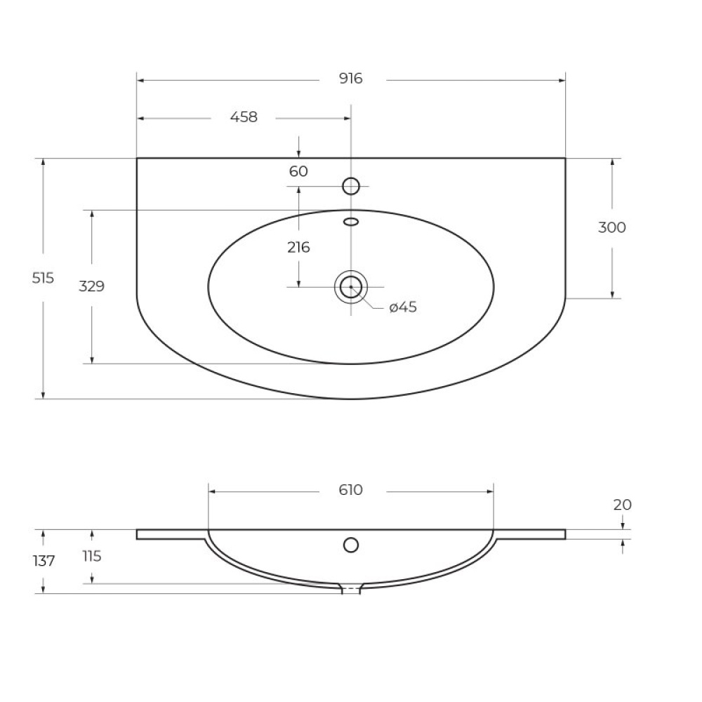 База под раковину CEZARES EDEN 55146 Bianco lucido