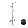 Душевая система термостатическая Remer Elegance EQ32ASSDNO, черный матовый