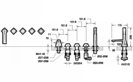 Встраиваемый смеситель Bravat (F518102G-DE GOLDEN) на 5 отверстий