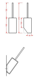 Фото Ершик для унитаза ArtCeram Postit (PSC002 01 00) хром белый