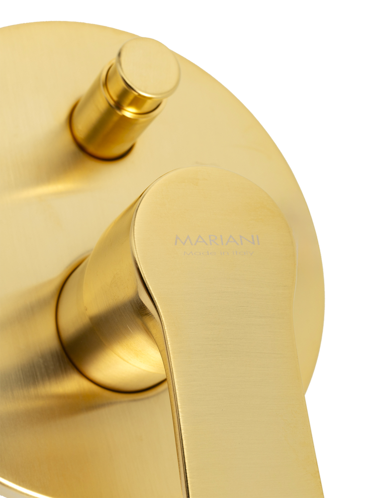Фото Смеситель для душа Mariani Kali B22173KL, золото брашированное