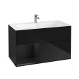 Villeroy Boch Finion F030PDPH Тумба под раковину 996х498 мм (black matt/glossy black)