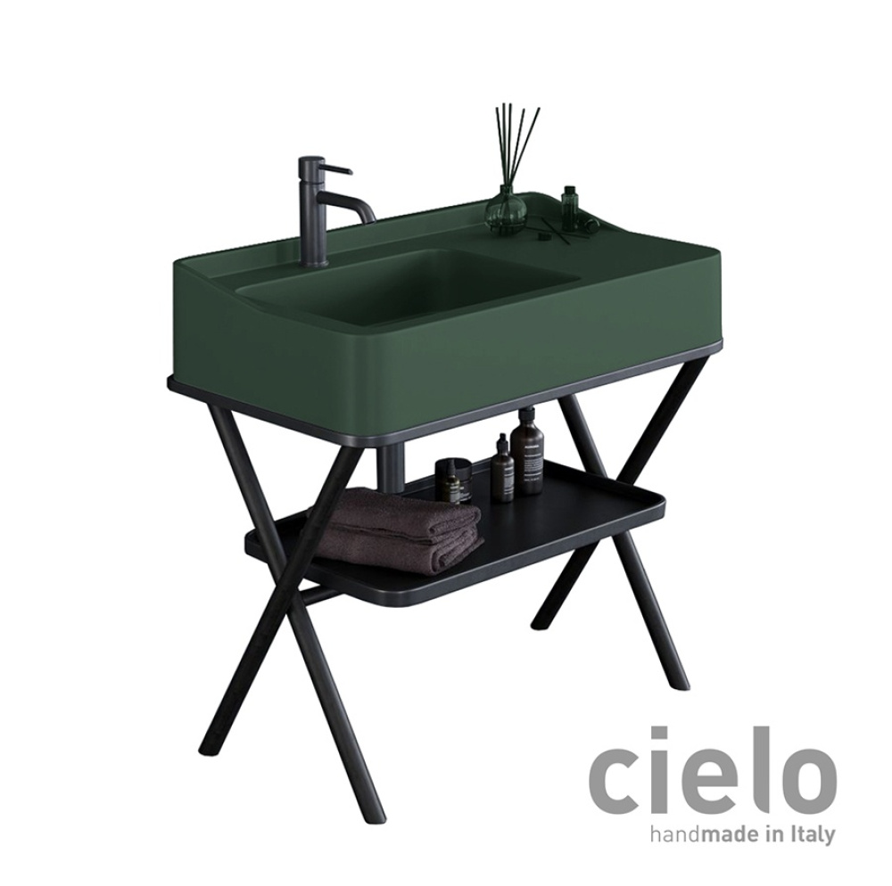 Фото Ceramica CIELO Siwa SWLA MU - Раковина для ванной комнаты 90*50 см (Muschio)