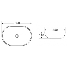 Накладная раковина BelBagno BB1048