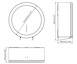 Фото Диспенсер для бумаги Mediclinics (PR2787CS) нержавеющая сталь