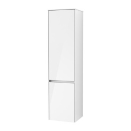 Фото Villeroy Boch Collaro C03301DH Шкаф пенал для ванной комнаты, петли справа (Glossy White)