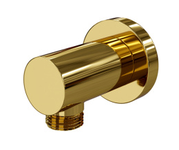 Фото Подключение шланга WasserKRAFT A188, PVD-покрытие глянцевое золото