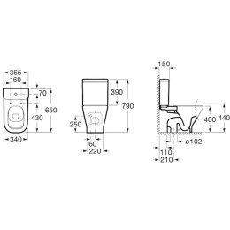 Фото Бачок для унитаза Roca (34147000Y) белый