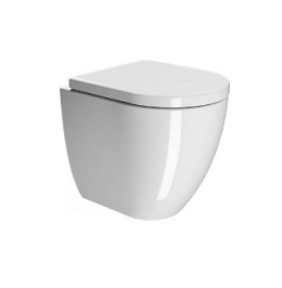 Унитаз напольный приставной GSI PURA 880311 безободковый