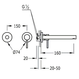 Фото Смеситель для раковиины TRES Max 06220070