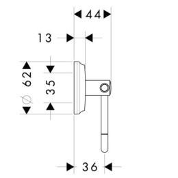 Держатель туалетной бумаги Hansgrohe Logis Classic (41626000) хром