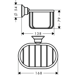 Мыльница-короб 42065000 Hansgrohe Axor Montreux
