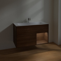 Villeroy Boch Finion F040GNGN Тумба под раковину 996х498 мм (walnut veneer/walnut veneer)