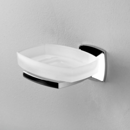 Мыльница WasserKRAFT Wern K-2529 хром/матовое стекло