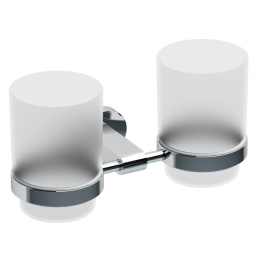 Фото Держатель с двумя стаканами Ravak Chrome (X07P189), белый, серый