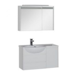 Мебель для ванной Aquanet Лайн 90 L белый