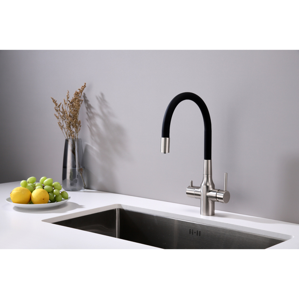 Смеситель для кухни Paulmark  (Sa213419-NI) никель