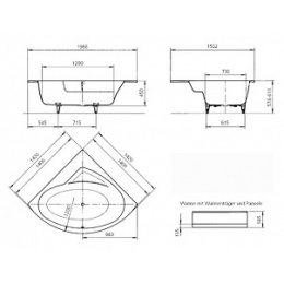 Kaldewei Punta Duo 3 910-1 с покрытием Easy-Clean