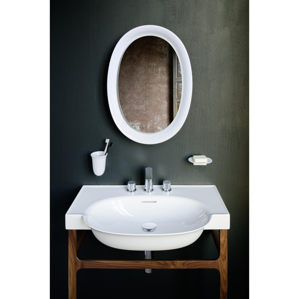 Раковина Laufen New Classic 8.1385.3.000.109.1 60 х 48 х 16.5 см, SaphirKeramik, без отверстия, белы