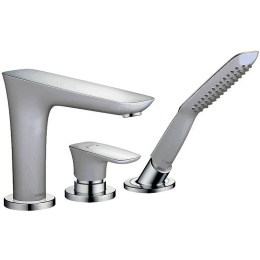 Смеситель на борт ванны Hansgrohe PuraVida (15432400) хром, белый