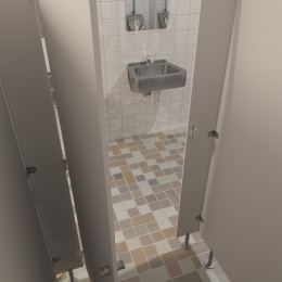 Фото Раковина антивандальная подвесная AN-WB001 из нержавеющей стали