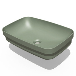 Фото Kerasan Tribeca 514311 Раковина встраиваемая/накладная 60х38см, без отверстия под смеситель, цвет: V