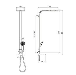 Душевая система Ideal Standard Senses (T2434AA)