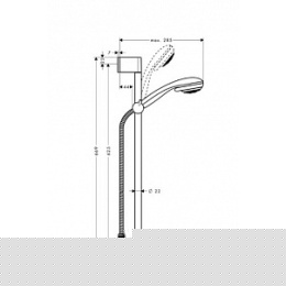 Душевой гарнитур Hansgrohe Crometta (27763000) хром