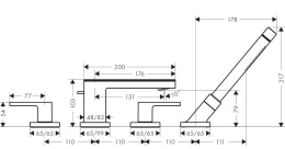 Фото Axor MyEdition 47430600 Смеситель для ванны