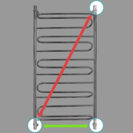 Водяной полотенцесушитель Energy Sonata 60х50