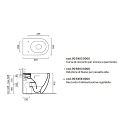 Унитаз напольный Catalano Sfera (0514550001) белый