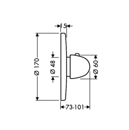 Фото Центральный термостат Hansgrohe Ecostat (15710000) хром