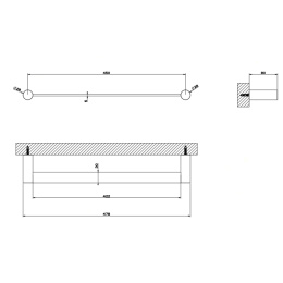 Полотенцедержатель Gessi Gessi316 (54800#239) сталь матовая