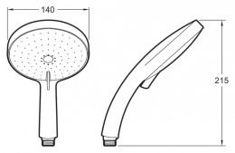 Фото Душевая лейка Jacob Delafon Citrus E12978-CP