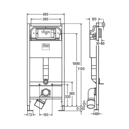 Инсталляция Viega с унитазом Vitra Zentrum 5785B003-0075, сиденье микролифт Vitra Zentrum (792855/57