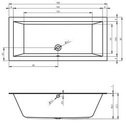 Фото Акриловая ванна 180x80 Riho (B133001005)