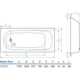 Стальная ванна Koller Pool 170X70E (B70E1200E)