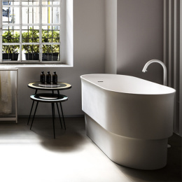 Фото Agape Immersion AVAS1981ZZ Ванна отдельностоящая 142.7x70.7x72.5 см, цвет: белый