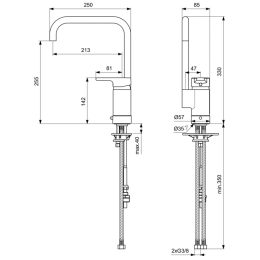 Фото Смеситель для кухонной мойки Ideal Standard ACTIVE B8087AA
