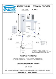 Смеситель Remer для ванны  RR S07 3 набортный