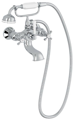 Фото Смеситель Jacob Delafon Cleo 1889, E24313-CP для ванны и душа, хром