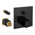 Смеситель термостатический для душа Remer Q-Elegance QT09KBCFP, черный брашированный хром