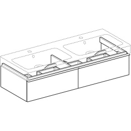 Geberit iCon 840220000 Тумба для раковины, с ящиками выдвижными